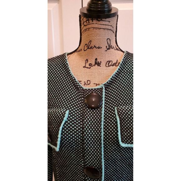 Carlisle  Knit Hidden Full Zip Jacket Card… - Picture 2 of 8